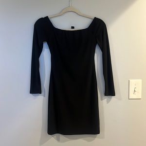windsor black long sleeve dress size small